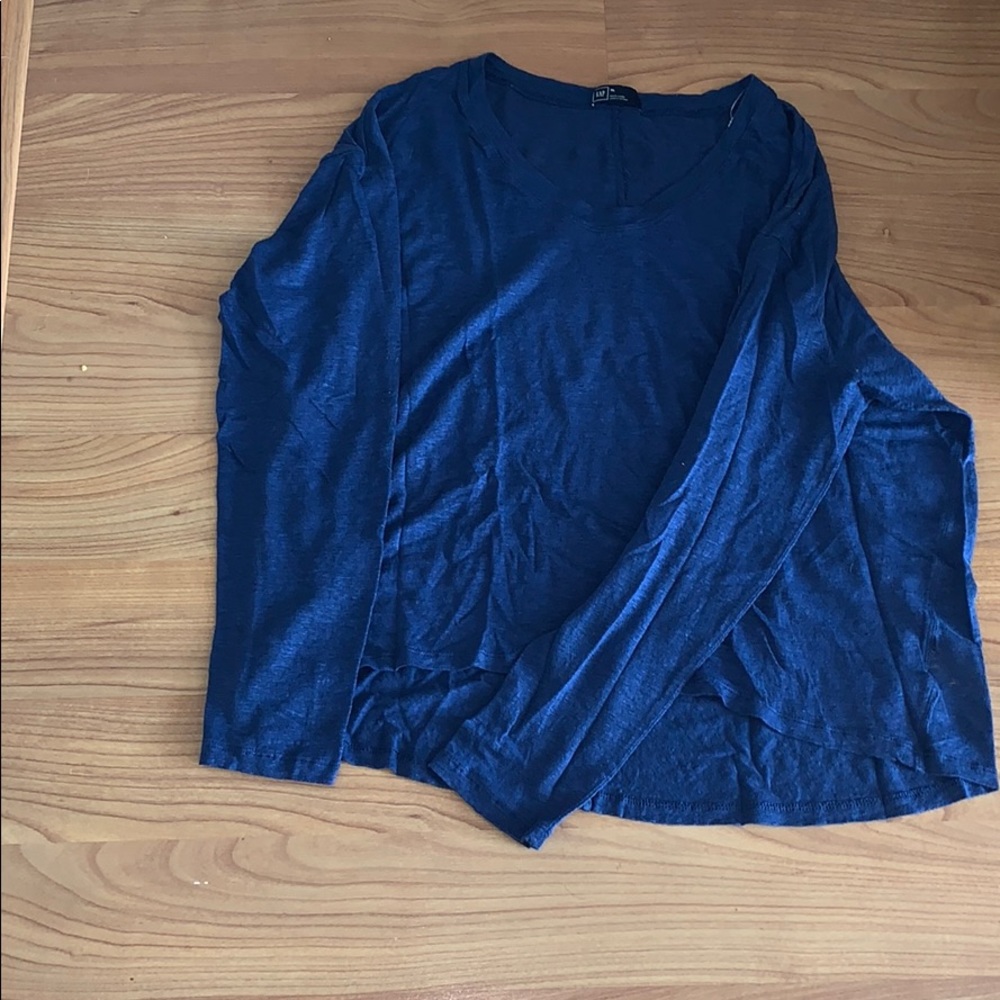 Brand new navy blue Gap linen top w/out tags XL